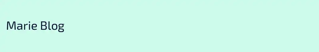 Marie Blog